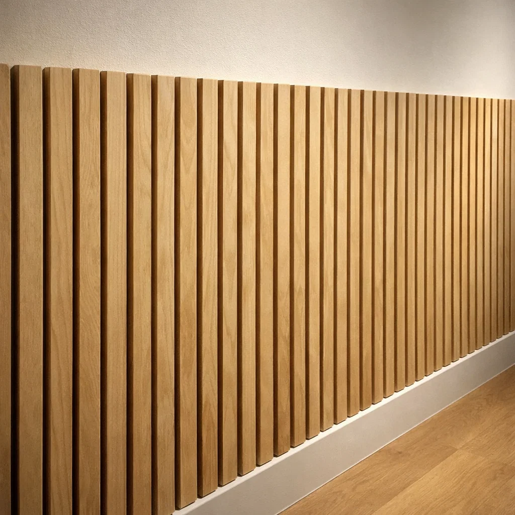 Decorative wall panelling interior project