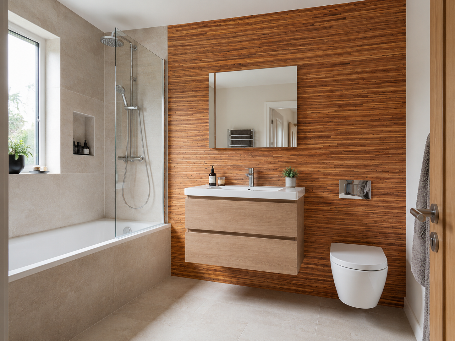 NEVI Betula Wall on strawboard substrate