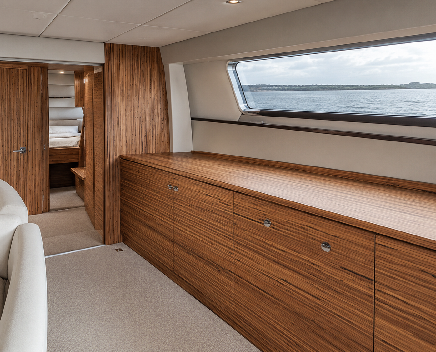 NEVI Betula surface for yacht interiors